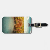 湖の森の木の水モノグラム荷物タグ ラゲッジタグ (正面横)