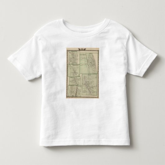 湖の森林、Elgin、Waukegan、Woodstock トドラーTシャツ (正面)