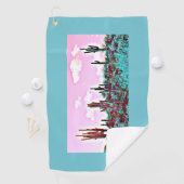 湖の気持が良いアリゾナのゴルフタオル ゴルフタオル (インサイチュ)