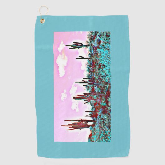 湖の気持が良いアリゾナのゴルフタオル ゴルフタオル (正面)