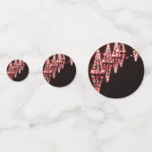 湖の水に反射するクリスマスツリー コンフェッティ (裏面)