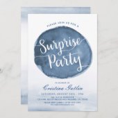 湖の水のシミ | カスタム | サプライズ バースデーパーティー 招待状 (正面/裏面)