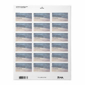 湖の水の木の波止場 ラベル (フルシート)