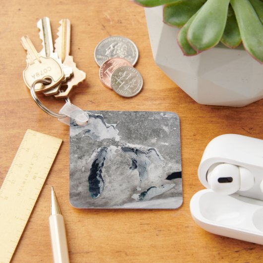 湖の氷、素晴らし州統一された。 キーホルダー (デスク)