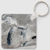 湖の氷、素晴らし州統一された。 キーホルダー (裏面)
