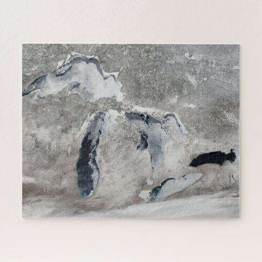 湖の氷、素晴らし州統一された。 ジグソーパズル (横)