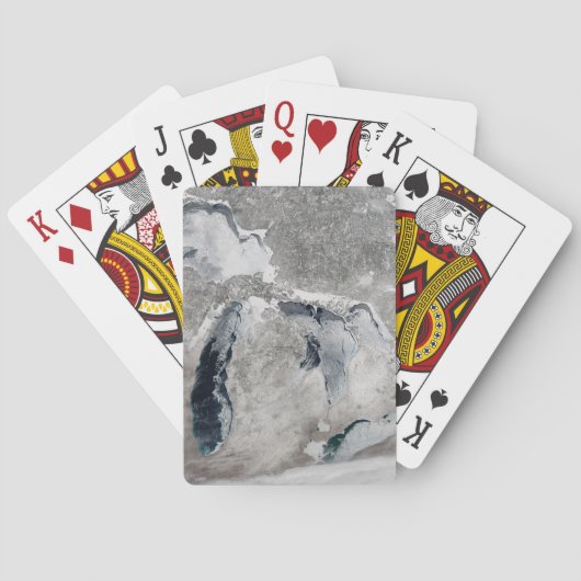 湖の氷、素晴らし州統一された。 トランプ (裏面)