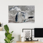 湖の氷、素晴らし州統一された。 ポスター (ホームオフィス)