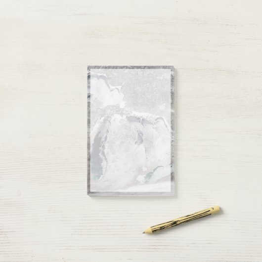 湖の氷、素晴らし州統一された。 ポストイット (デスク上)