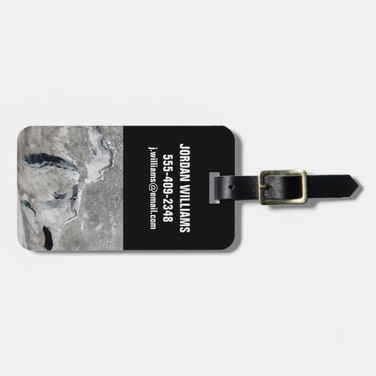 湖の氷、素晴らし州統一された。 ラゲッジタグ (正面横)