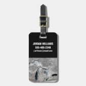 湖の氷、素晴らし州統一された。 ラゲッジタグ (正面縦)