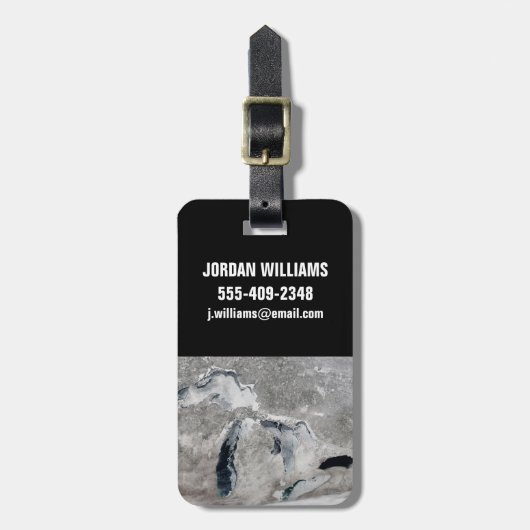 湖の氷、素晴らし州統一された。 ラゲッジタグ (正面縦)