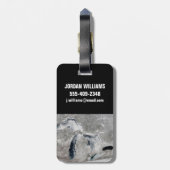 湖の氷、素晴らし州統一された。 ラゲッジタグ (裏面縦)