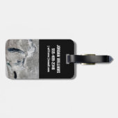 湖の氷、素晴らし州統一された。 ラゲッジタグ (裏面横)