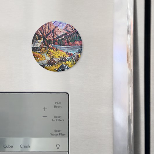 『湖の油絵』 マグネット (インサイチュ (冷蔵庫))