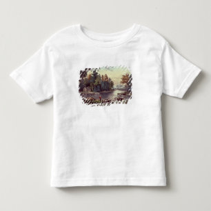 湖の海岸の牛 トドラーTシャツ
