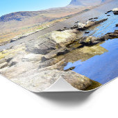 湖の湖畔の湖とランガレス フォトプリント            (角)