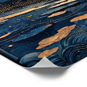 湖の満月 ポスター (角)