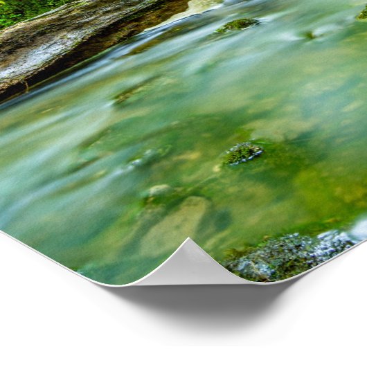 湖の滝 ポスター (角)