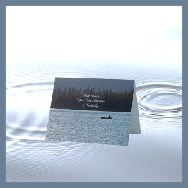 湖の漁師さん、悔やみや弔慰ありがとう サンキューカード