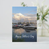 湖の父の日のカードにボート (スタンド正面)