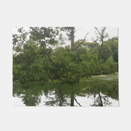 湖の玄関マットの反射 ドアマット