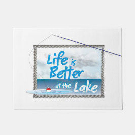 湖の生きている玄関マット ドアマット