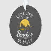 湖の生活のためビーチは塩辛いクリスマス オーナメント (正面)