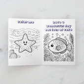 湖の男の子お誕生日おめでとう 男の子をパーソナライズする サンキューカード (内部)