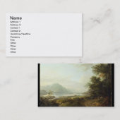 湖の畏怖、Argyllshire、c.1780-1800 (キャンバスの油) 名刺 (正面/裏面)