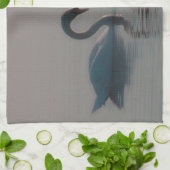 湖の白鳥 キッチンタオル (折り畳み)