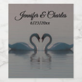 湖の白鳥 ワインラベル (シングルラベル)