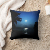 湖の真夜中 クッション (ブランケット)