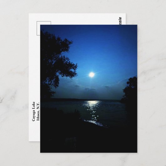 湖の真夜中 ポストカード (正面/裏面)