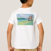 湖の睡蓮 Tシャツ (裏面)