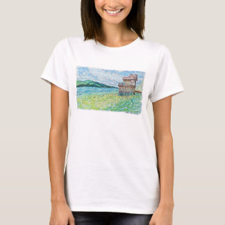 湖の睡蓮 Tシャツ
