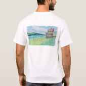 湖の睡蓮 Tシャツ (裏面)