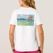 湖の睡蓮 Tシャツ (裏面)