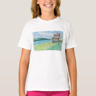湖の睡蓮 Tシャツ