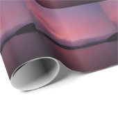 湖の矢印に紫の夕日 ラッピングペーパー (ロールコーナー)