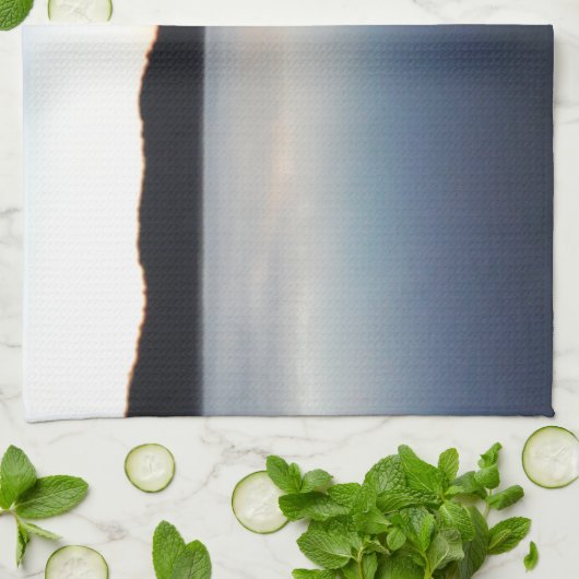 湖の矢印の日没 キッチンタオル (折り畳み)