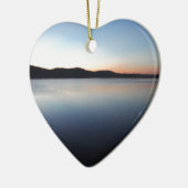 湖の矢印の日没 セラミックオーナメント (左)