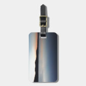 湖の矢印の日没 ラゲッジタグ (正面縦)