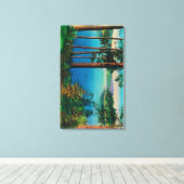 湖の矢印ビュー湖の矢印， CA キャンバスプリント (インサイチュ (ウッドフロア))