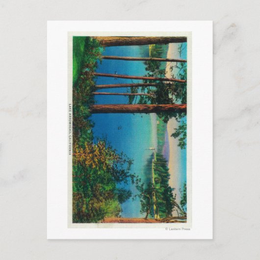 湖の矢印ビュー湖の矢印, CA ポストカード (正面)