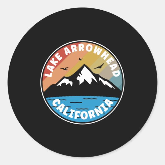湖の矢印 – カリフォルニアヴィンテージ ラウンドシール (正面)