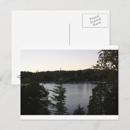 湖の矢印 ポストカード (正面/裏面)