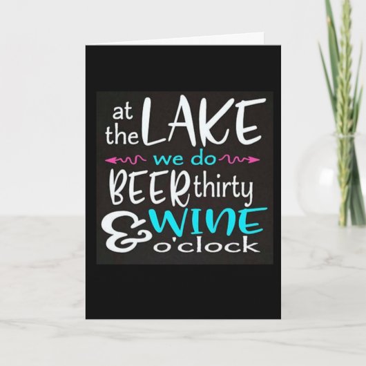 ****湖の祝日**** カード (正面)