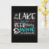 ****湖の祝日**** カード (黄色い花)