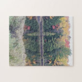 湖の秋の反射 ジグソーパズル (横)